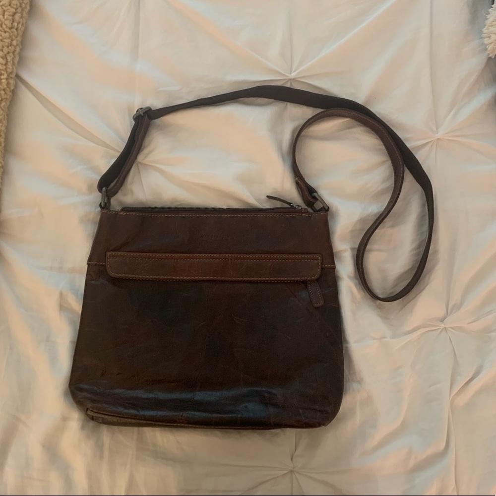 Jack Georges Crossbody Purse Leather